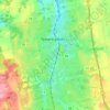 Mappa topografica Newmarket—Aurora, altitudine, rilievo