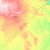 Mappa topografica Pentland, altitudine, rilievo