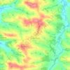 Mappa topografica Francescas, altitudine, rilievo
