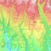 Mappa topografica Roverè Veronese, altitudine, rilievo