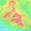 Mappa topografica Chino Hills, altitudine, rilievo