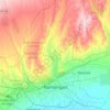 Mappa topografica Namangan shahri, altitudine, rilievo
