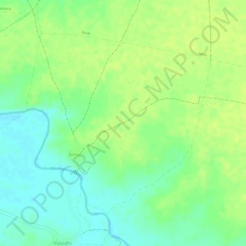 Mappa topografica Gotra, altitudine, rilievo