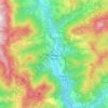 Mappa topografica San Pellegrino Terme, altitudine, rilievo