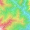 Mappa topografica Cervatto, altitudine, rilievo