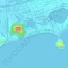 Mappa topografica Área de Proteção Ambiental da Paisagem e Areal do Pontal, altitudine, rilievo