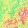 Mappa topografica Ancares, altitudine, rilievo
