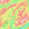 Mappa topografica 镇康县, altitudine, rilievo