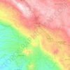 Mappa topografica Teopisca, altitudine, rilievo