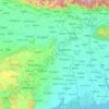Mappa topografica West Bengal, altitudine, rilievo