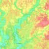 Mappa topografica Горкинское сельское поселение, altitudine, rilievo