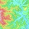 Mappa topografica Castel Focognano, altitudine, rilievo