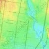 Mappa topografica Brunswick East, altitudine, rilievo