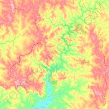 Mappa topografica Nova Aurora, altitudine, rilievo