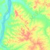 Mappa topografica Juarina, altitudine, rilievo