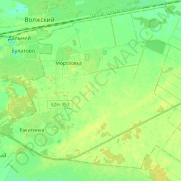 Mappa topografica Морозовское сельское поселение, altitudine, rilievo