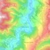 Mappa topografica Gorzegno, altitudine, rilievo