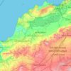 Mappa topografica Aïn Témouchent, altitudine, rilievo