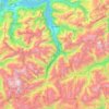 Mappa topografica Uri, altitudine, rilievo