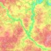 Mappa topografica сельское поселение Село Ильинское, altitudine, rilievo