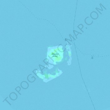 Mappa topografica Manubul Island, altitudine, rilievo