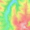 Mappa topografica Hitte, altitudine, rilievo