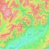Mappa topografica Belluno, altitudine, rilievo