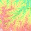 Mappa topografica Francisco Beltrão, altitudine, rilievo