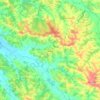 Mappa topografica Aignan, altitudine, rilievo
