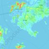 Mappa topografica 金井镇, altitudine, rilievo