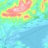Mappa topografica 东海镇, altitudine, rilievo