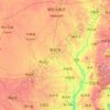 Mappa topografica 榆林市, altitudine, rilievo