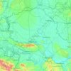 Mappa topografica Vojvodina, altitudine, rilievo