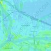 Mappa topografica Papendrecht, altitudine, rilievo