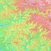 Mappa topografica Shimla District, altitudine, rilievo