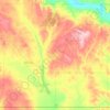 Mappa topografica Hart Butte No. 11, altitudine, rilievo