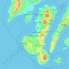 Mappa topografica Negros Island Region, altitudine, rilievo