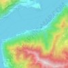 Mappa topografica Lezzeno, altitudine, rilievo