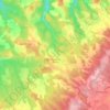 Mappa topografica Limogne-en-Quercy, altitudine, rilievo