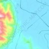 Mappa topografica Mount Surround, altitudine, rilievo