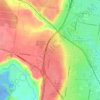 Mappa topografica Bell Post Hill, altitudine, rilievo