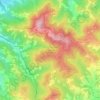 Mappa topografica Parco Naturale della Collina di Superga, altitudine, rilievo