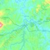 Mappa topografica Juatuba, altitudine, rilievo