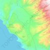 Mappa topografica Nasca, altitudine, rilievo
