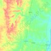 Mappa topografica Miranorte, altitudine, rilievo
