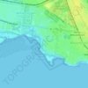 Mappa topografica Jawbone Reserve, altitudine, rilievo