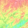 Mappa topografica Lewis Smith Lake, altitudine, rilievo