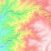 Mappa topografica Cajacay, altitudine, rilievo