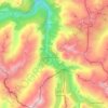 Mappa topografica Ferrera, altitudine, rilievo