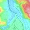Mappa topografica Corfinio, altitudine, rilievo